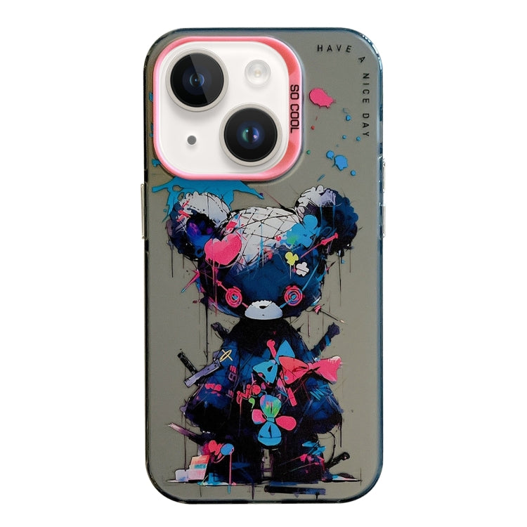 Animal Pattern Oil Painting Series PC + TPU Phone Case, For iPhone 13 Pro