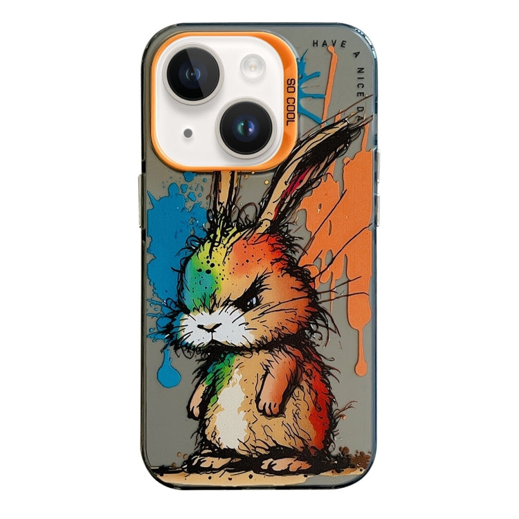 Animal Pattern Oil Painting Series PC + TPU Phone Case, For iPhone 13 Pro