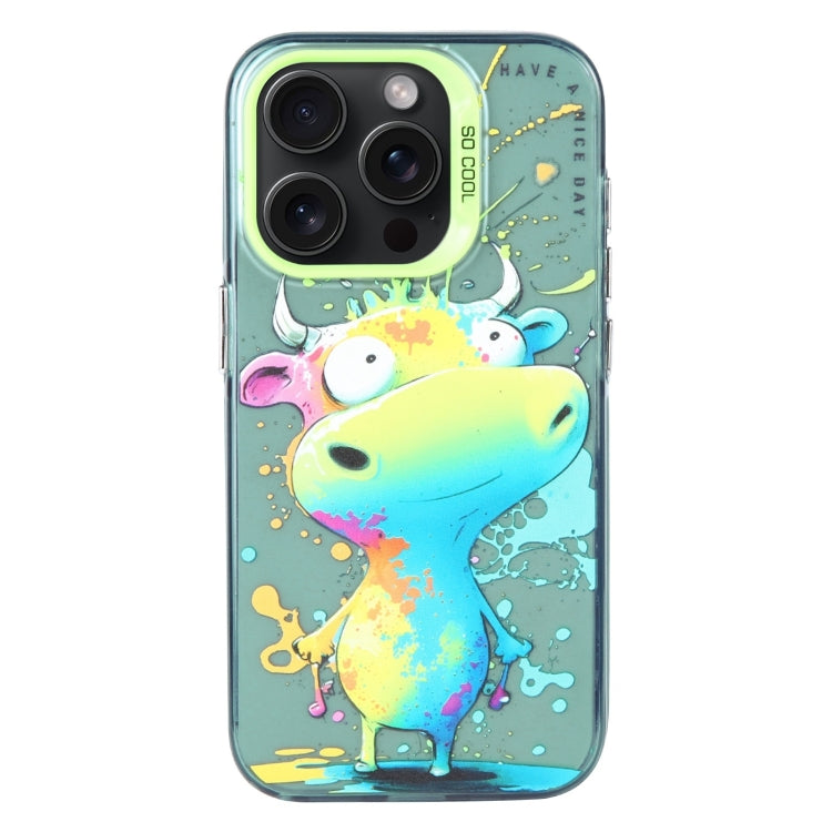 Animal Pattern Oil Painting Series PC + TPU Phone Case, For iPhone 16 Plus