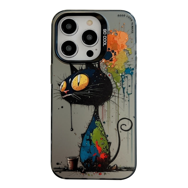 Animal Pattern Oil Painting Series PC + TPU Phone Case, For iPhone 16 Plus