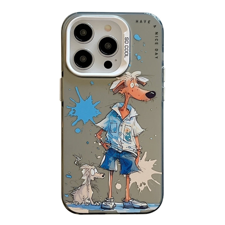 Animal Pattern Oil Painting Series PC + TPU Phone Case, For iPhone 16 Plus