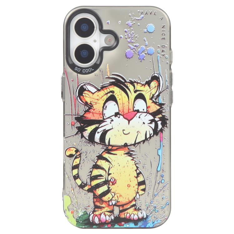 Animal Pattern Oil Painting Series PC + TPU Phone Case, For iPhone 15 Pro Max