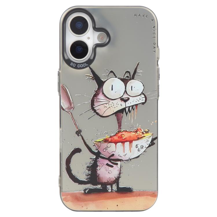 Animal Pattern Oil Painting Series PC + TPU Phone Case, For iPhone 15 Pro Max