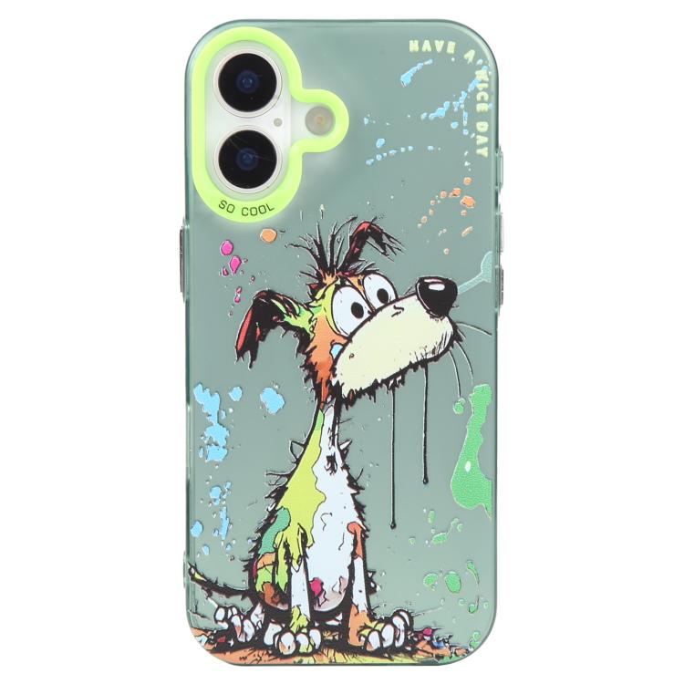 Animal Pattern Oil Painting Series PC + TPU Phone Case, For iPhone 15 Pro Max