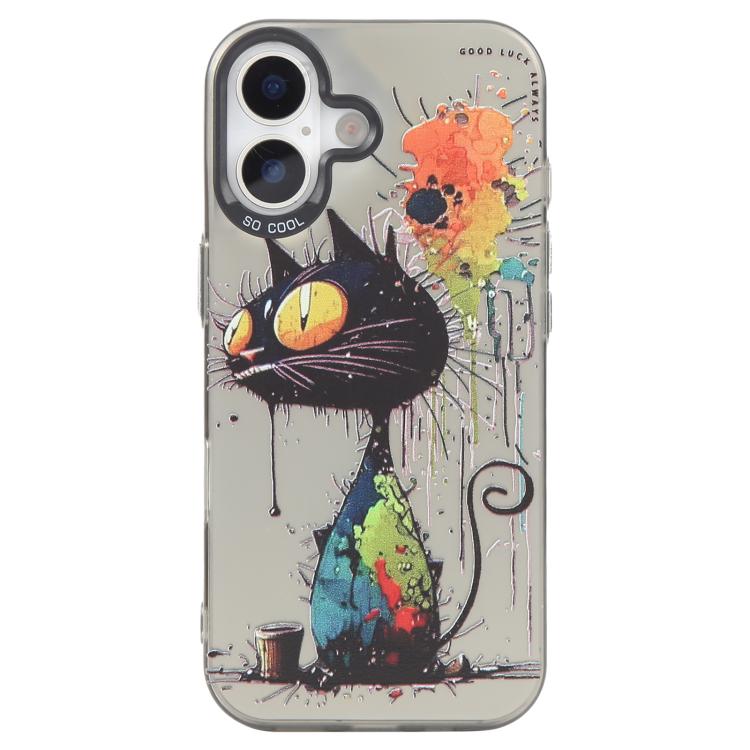Animal Pattern Oil Painting Series PC + TPU Phone Case, For iPhone 15 Pro Max