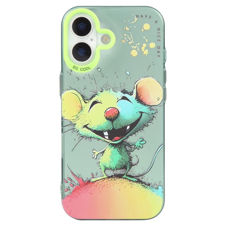 Animal Pattern Oil Painting Series PC + TPU Phone Case, For iPhone 15 Pro Max