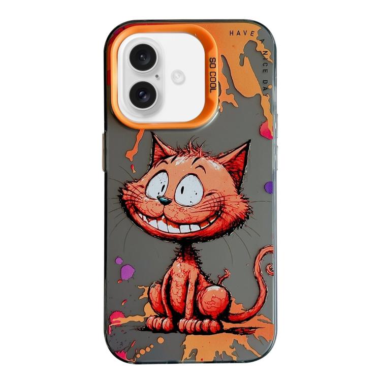 Animal Pattern Oil Painting Series PC + TPU Phone Case, For iPhone 16 Pro Max