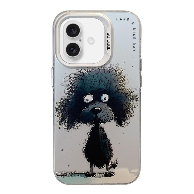 Animal Pattern Oil Painting Series PC + TPU Phone Case, For iPhone 16 Pro Max