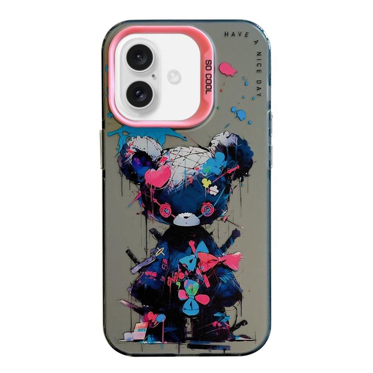 Animal Pattern Oil Painting Series PC + TPU Phone Case, For iPhone 16 Pro Max