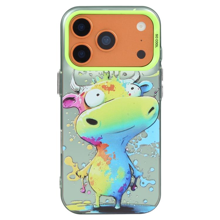 Animal Pattern Oil Painting Series PC + TPU Phone Case, For iPhone 16 Pro