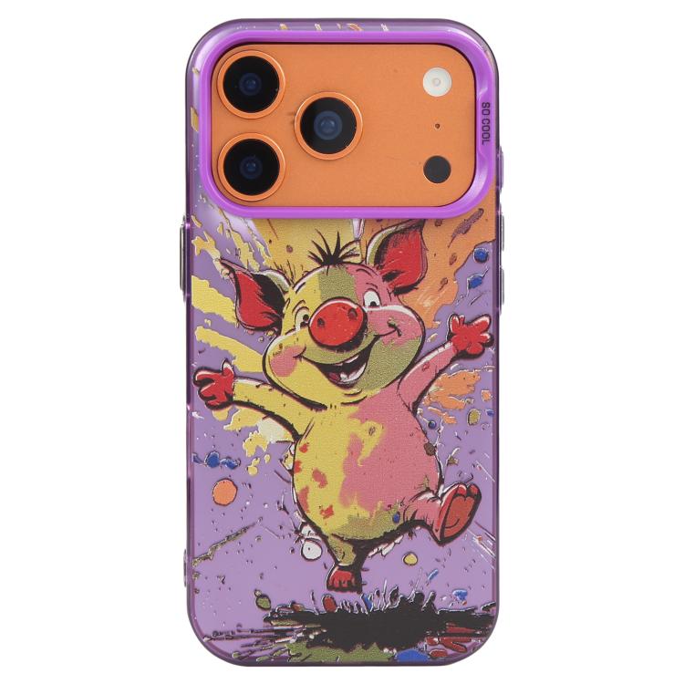 Animal Pattern Oil Painting Series PC + TPU Phone Case, For iPhone 16 Pro