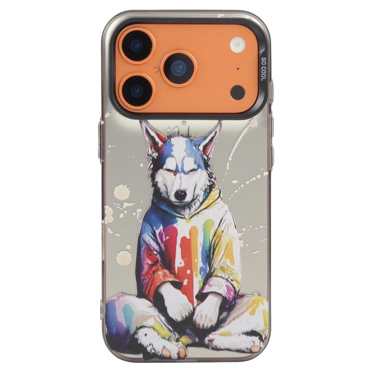 Animal Pattern Oil Painting Series PC + TPU Phone Case, For iPhone 16 Pro