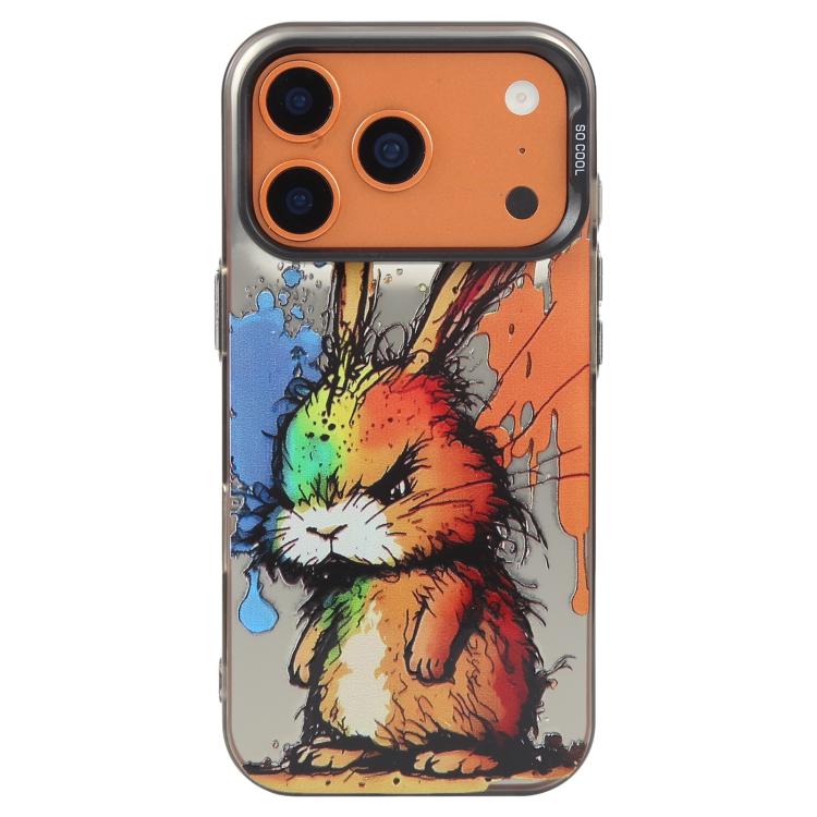 Animal Pattern Oil Painting Series PC + TPU Phone Case, For iPhone 16 Pro