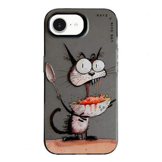 Animal Pattern Oil Painting Series PC + TPU Phone Case, For iPhone 17 Pro Max