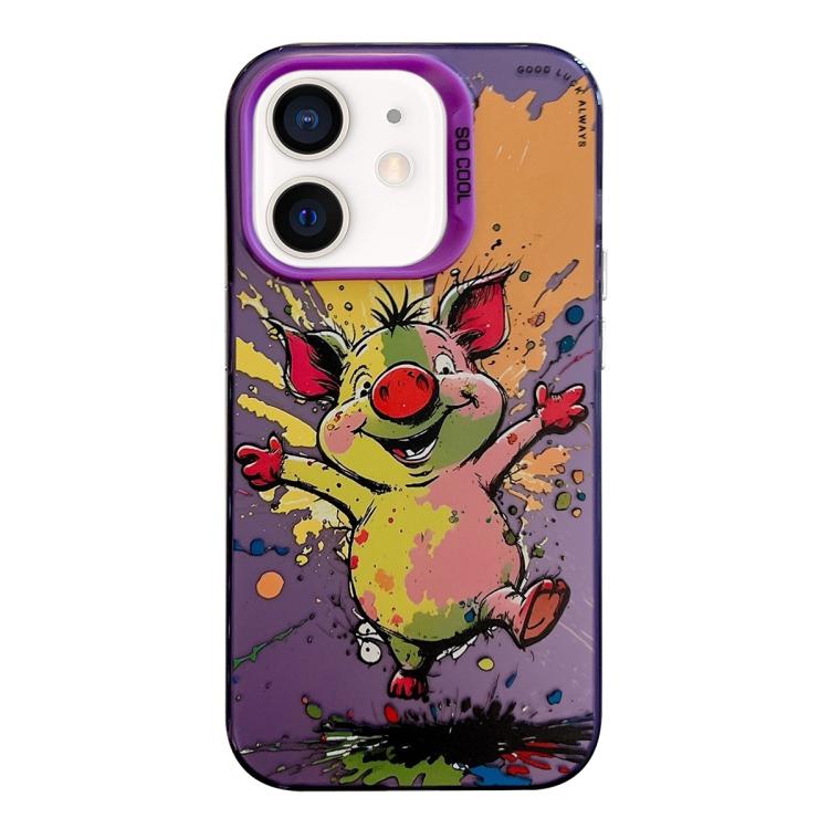 Animal Pattern Oil Painting Series PC + TPU Phone Case