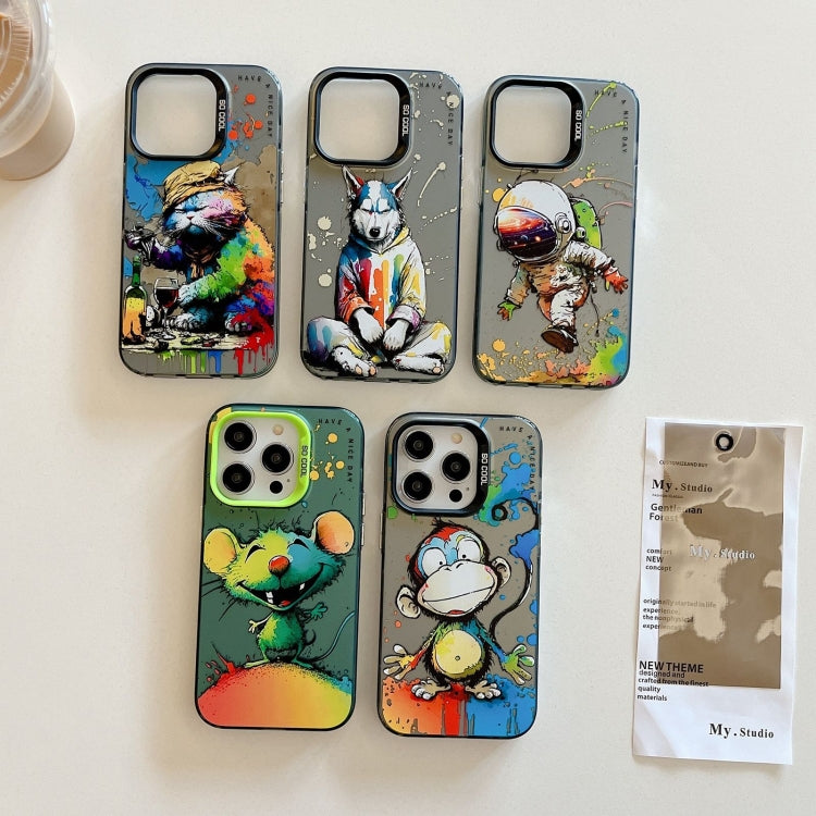 Animal Pattern Oil Painting Series PC + TPU Phone Case, For iPhone 7 Plus / 8 Plus
