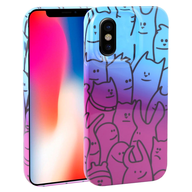 Dustproof Net Full Coverage PC Phone Case, For iPhone X / XS