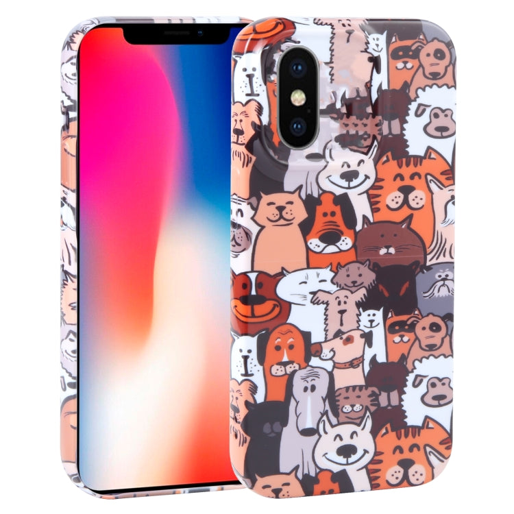 Dustproof Net Full Coverage PC Phone Case, For iPhone X / XS