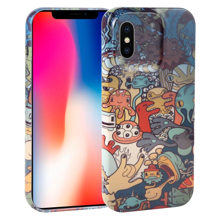 Dustproof Net Full Coverage PC Phone Case, For iPhone X / XS
