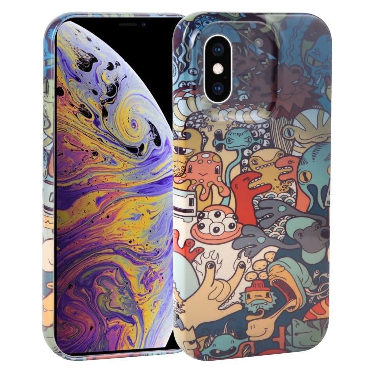 Dustproof Net Full Coverage PC Phone Case, For iPhone XS Max