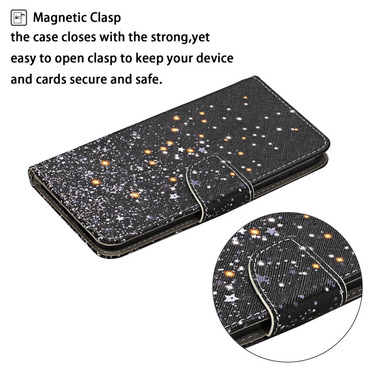 3D Colored Drawing Flip Leather Phone Case, For iPhone 16 Pro Max