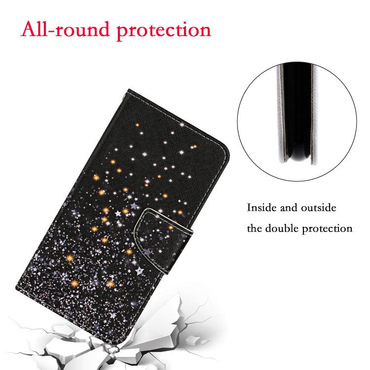 3D Colored Drawing Flip Leather Phone Case, For iPhone 16 Pro Max