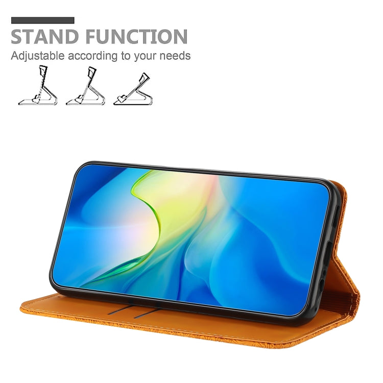 Ethnic Embossed Adsorption Leather Phone Case, For iPhone 15