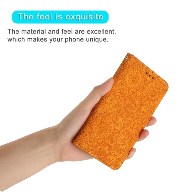 Ethnic Embossed Adsorption Leather Phone Case, For iPhone 15
