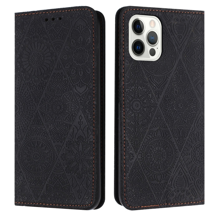 Ethnic Embossed Adsorption Leather Phone Case, For iPhone Air, For iPhone 16 Pro Max, For iPhone 16 Pro, For iPhone 16 Plus