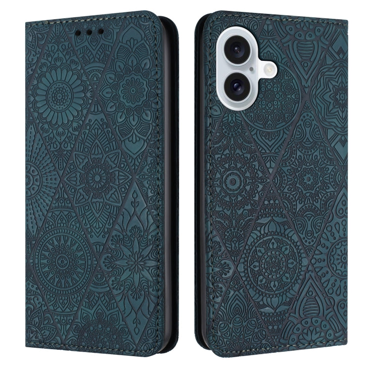 Ethnic Embossed Adsorption Leather Phone Case, For iPhone Air, For iPhone 16 Pro Max, For iPhone 16 Pro, For iPhone 16 Plus