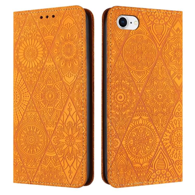 Ethnic Embossed Adsorption Leather Phone Case, For iPhone 16e, For iPhone 16 Pro Max, For iPhone 16 Pro, For iPhone 16 Plus