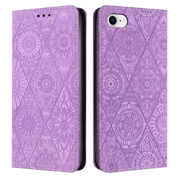 Ethnic Embossed Adsorption Leather Phone Case, For iPhone 16e, For iPhone 16 Pro Max, For iPhone 16 Pro, For iPhone 16 Plus