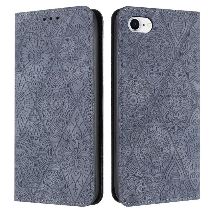 Ethnic Embossed Adsorption Leather Phone Case, For iPhone 16e, For iPhone 16 Pro Max, For iPhone 16 Pro, For iPhone 16 Plus
