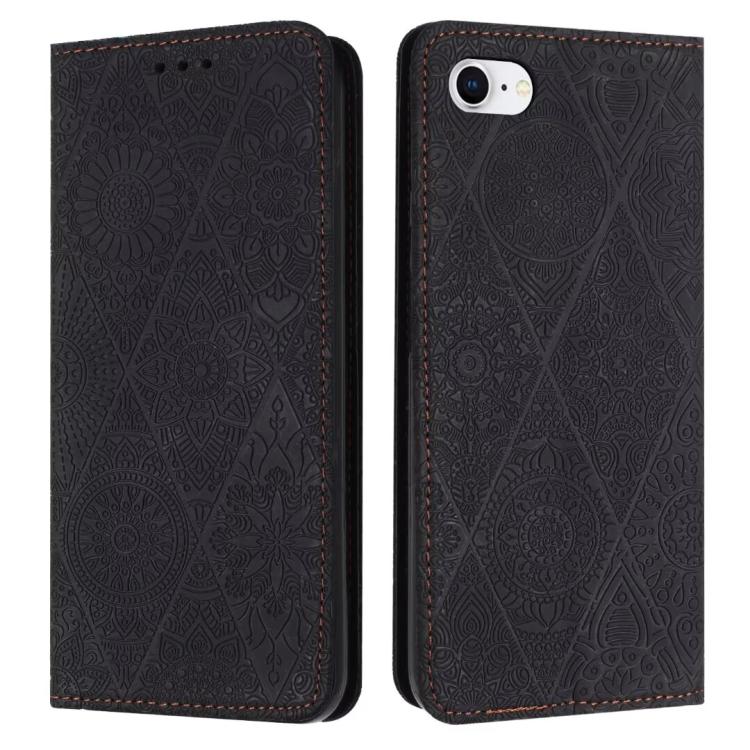 Ethnic Embossed Adsorption Leather Phone Case, For iPhone 16e, For iPhone 16 Pro Max, For iPhone 16 Pro, For iPhone 16 Plus