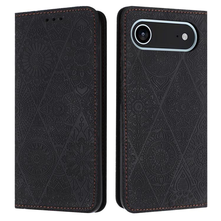 Ethnic Embossed Adsorption Leather Phone Case, For iPhone Air, For iPhone 16 Pro Max, For iPhone 16 Pro, For iPhone 16 Plus