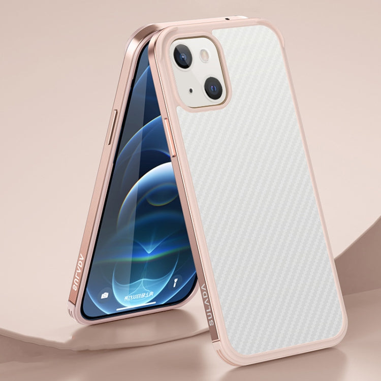 SULADA Luxury 3D Carbon Fiber Textured Metal + TPU Frame Phone Case, For iPhone 13 Pro Max, For iPhone 13 Pro, For iPhone 13, For iPhone 13 mini