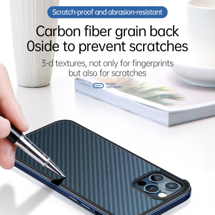 SULADA Luxury 3D Carbon Fiber Textured Metal + TPU Frame Phone Case, For iPhone 13 Pro Max, For iPhone 13 Pro, For iPhone 13, For iPhone 13 mini