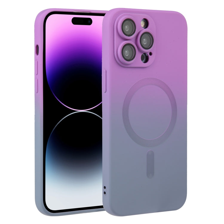 Liquid TPU Silicone Gradient MagSafe Phone Case, For iPhone 16, For iPhone 15 Pro Max, For iPhone 15 Pro, For iPhone 15 Plus
