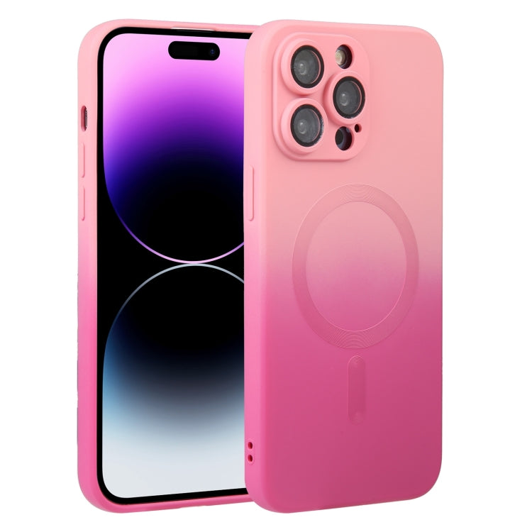 Liquid TPU Silicone Gradient MagSafe Phone Case, For iPhone 16, For iPhone 15 Pro Max, For iPhone 15 Pro, For iPhone 15 Plus