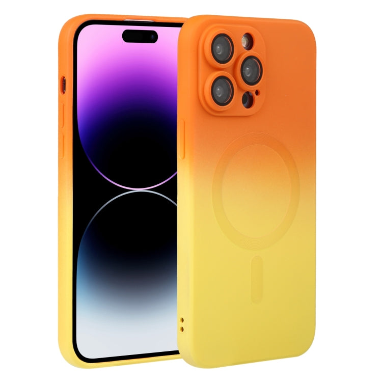 Liquid TPU Silicone Gradient MagSafe Phone Case, For iPhone 16, For iPhone 15 Pro Max, For iPhone 15 Pro, For iPhone 15 Plus