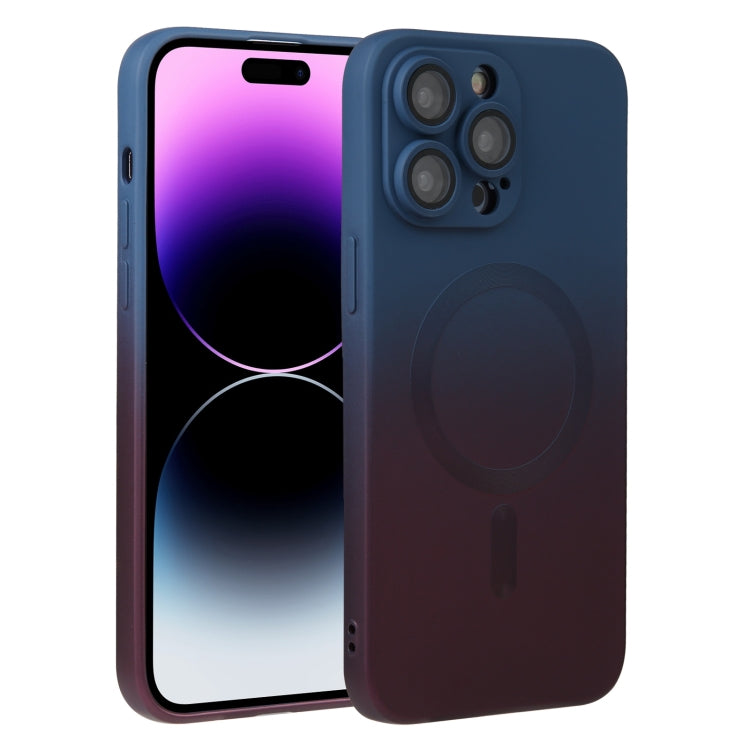 Liquid TPU Silicone Gradient MagSafe Phone Case, For iPhone 16, For iPhone 15 Pro Max, For iPhone 15 Pro, For iPhone 15 Plus