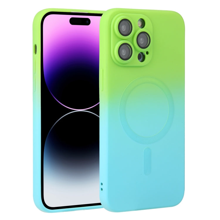 Liquid TPU Silicone Gradient MagSafe Phone Case, For iPhone 16, For iPhone 15 Pro Max, For iPhone 15 Pro, For iPhone 15 Plus