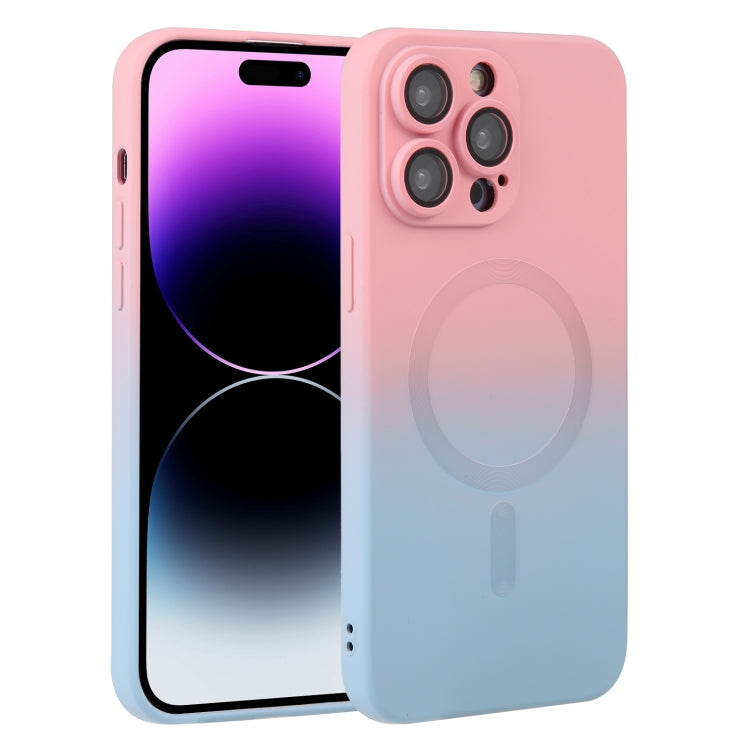 Liquid TPU Silicone Gradient MagSafe Phone Case, For iPhone 16, For iPhone 15 Pro Max, For iPhone 15 Pro, For iPhone 15 Plus