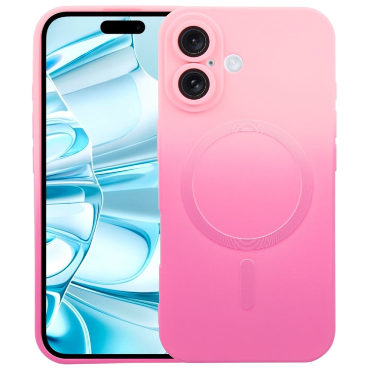 Liquid TPU Silicone Gradient MagSafe Phone Case, For iPhone 16, For iPhone 15 Pro Max, For iPhone 15 Pro, For iPhone 15 Plus
