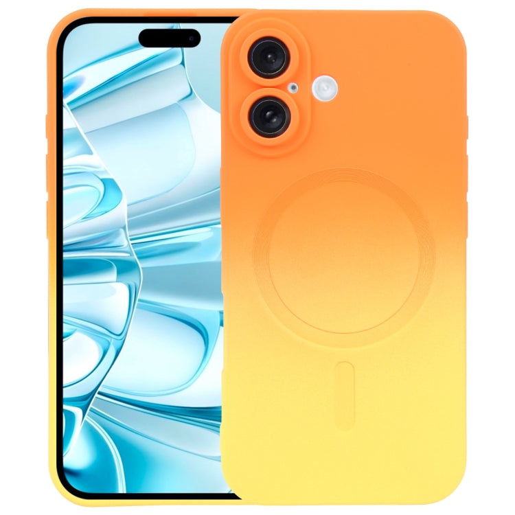 Liquid TPU Silicone Gradient MagSafe Phone Case, For iPhone 16, For iPhone 15 Pro Max, For iPhone 15 Pro, For iPhone 15 Plus