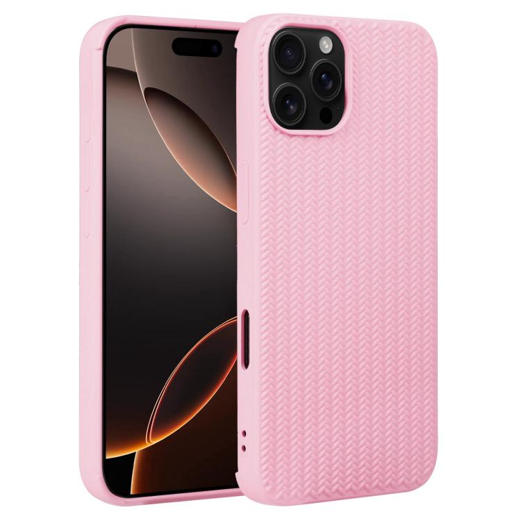 Weave Texture Silicone Phone Case, For iPhone 17e / 16e, For iPhone 16 Pro Max