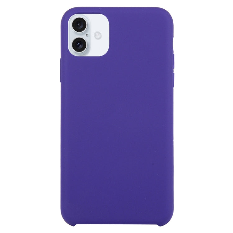 Solid Silicone Phone Case, For iPhone 16 Plus