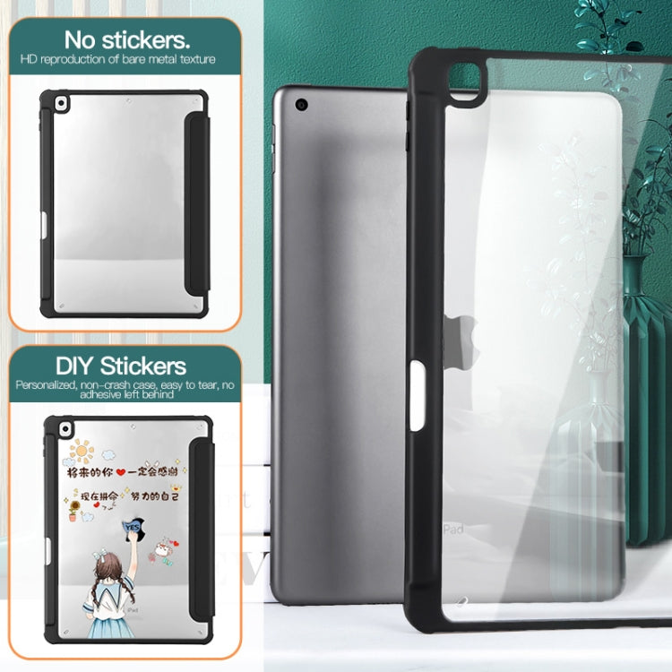 3-folding Acrylic Smart Leather Tablet Case, For iPad mini 6 / mini 2024, For iPad Pro 11 2022 / 2021 / 2020, For iPad 10th Gen 10.9 2022, For iPad Air 2022 / 2020 10.9, For iPad 10.2 2021 / 2020 / 2019, For iPad Pro 10.5 / Air 2019