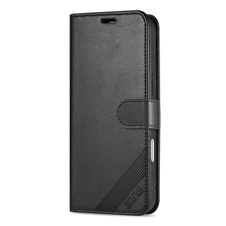 AZNS Sheepskin Texture Flip Leather Phone Case, For iPhone 16e, For iPhone 16 Pro Max, For iPhone 16 Pro, For iPhone 15 Pro Max, For iPhone 15 Pro, For iPhone 15 Plus, For iPhone 15