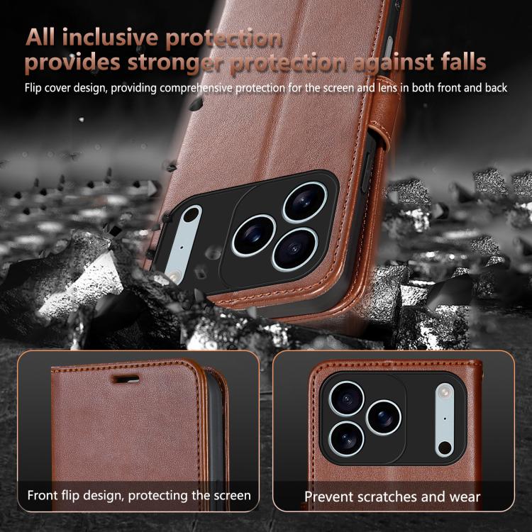 AZNS Sheepskin Texture Flip Leather Phone Case, For iPhone 16e, For iPhone 16 Pro Max, For iPhone 16 Pro, For iPhone 15 Pro Max, For iPhone 15 Pro, For iPhone 15 Plus, For iPhone 15